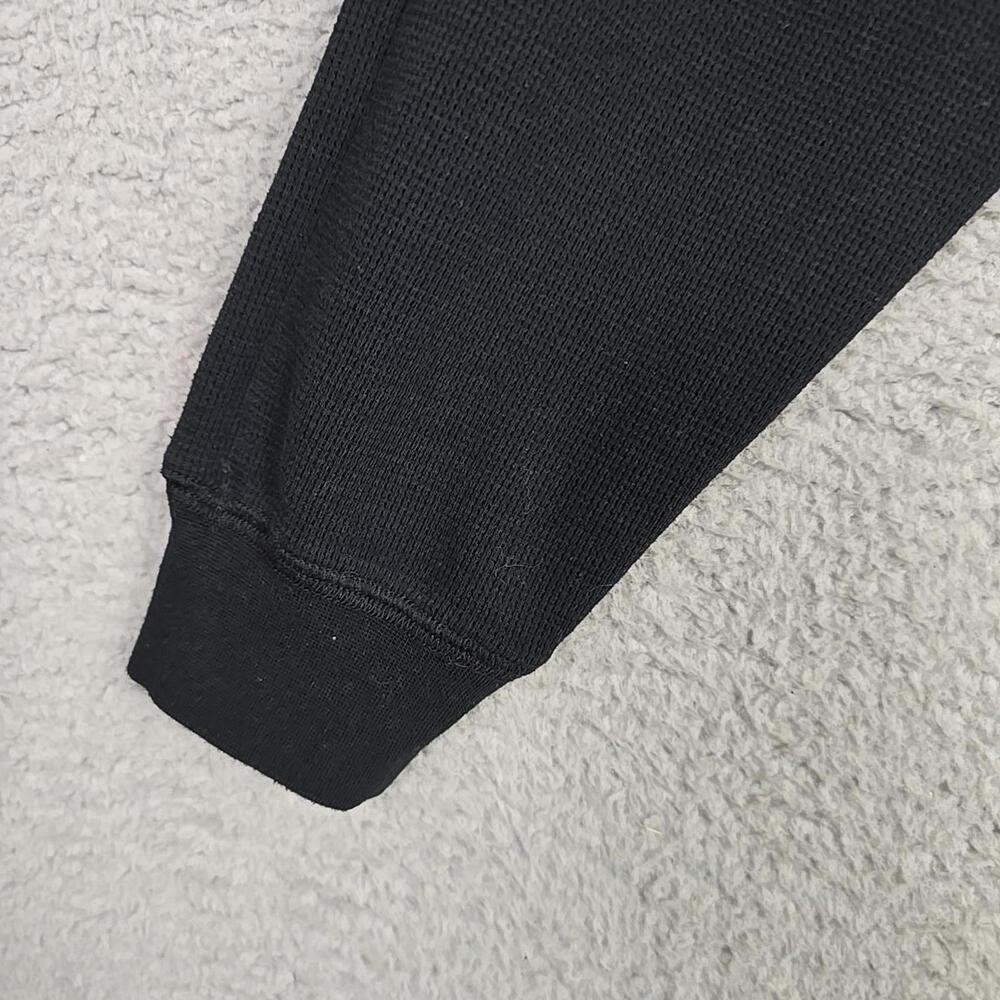 Fearless Man's Termal Long Sleeve Waffle Shirt Size L Black - Picture 6 of 9
